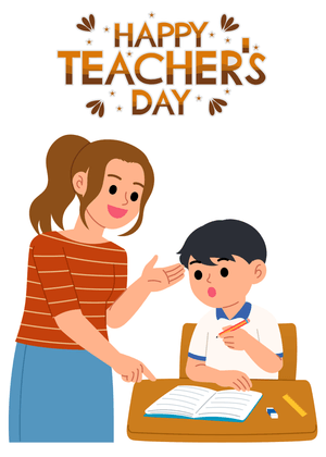 Happy Teacher's Day Card: Happy Teacher's Day Celebration