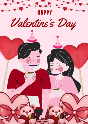 Happy Valentine's Day Card: Couple