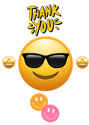 Thank You Card: Happy Emoji