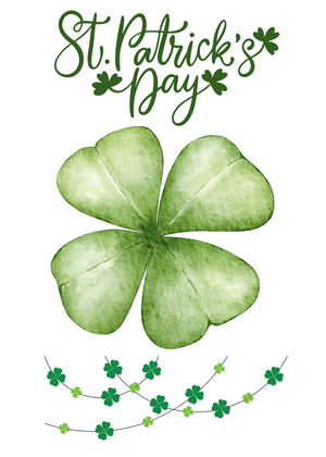 St. Patrick's Day Card: Clover