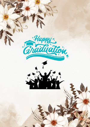 Happy Graduation Card: Graduation Celebration Silhouette
