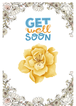 Get Well Soon Card: Flowers
