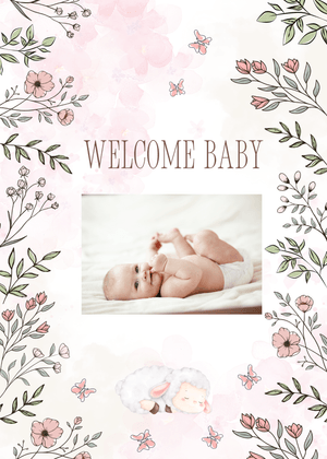 Welcome Baby Card: Baby Toddler