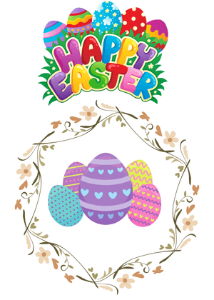 Happy Easter Card: Colorful Easter Celebration