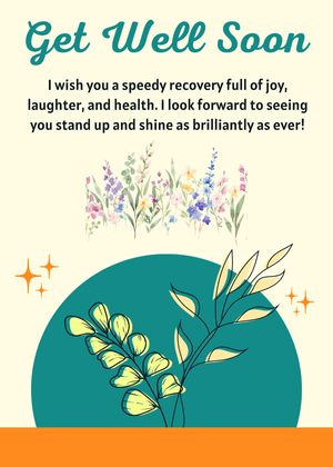 Get Well Soon Card: Florals