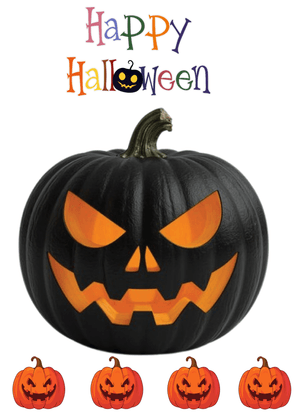 Halloween Canva Greeting Card: Spooky Halloween Pumpkin