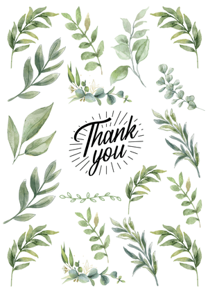 Thank You Card: Botanical