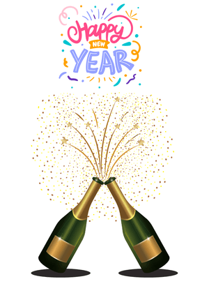 Happy New Year Card: New Year Celebration