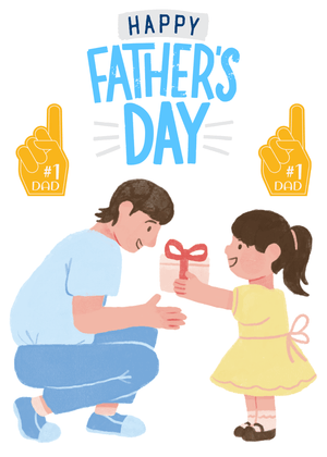 Happy Father's Day Card: Father's Day Celebration