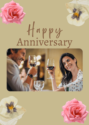 Happy Anniversary Card: Celebration