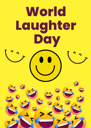 Happy World Laughter Day Card: World Laughter Day Celebration