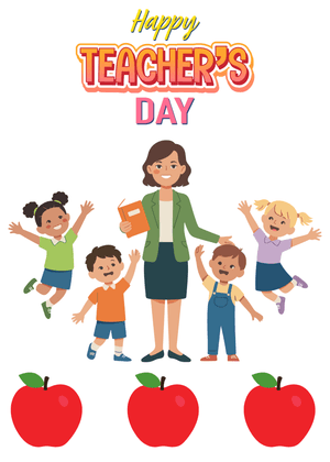 Happy Teacher's Day Card: Happy Teacher's Day Celebration