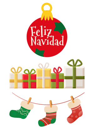 Feliz Navidad Card: Feliz Navidad Holiday Scene