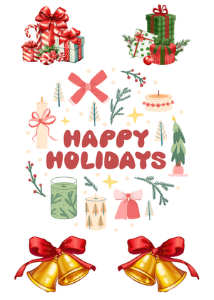 Happy Holidays Card: Festive Holiday Greetings Design