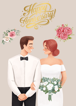Happy Anniversary Card: Celebration
