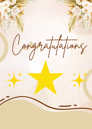 Congratulations Greeting Card: Elegant Congratulations Card Design