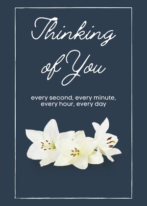Thinking of You Card: Lilies