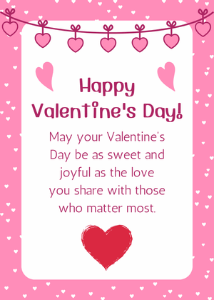 Happy Valentine's Day Card: Hearts