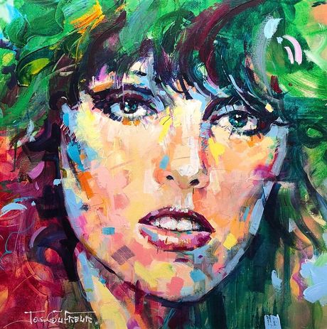 Vibrant Portrait in Colorful Expression