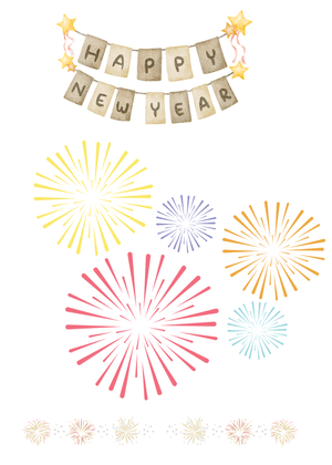 Happy New Year Card: Festive New Year Celebration Design