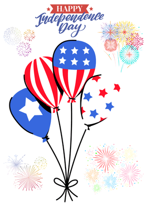 Happy Independence Day Card: Fourth of July Celebration