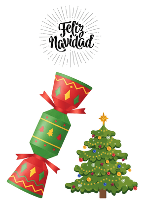 Feliz Navidad Card: Festive Christmas Decorations
