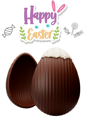 Happy Easter Card: Chocolate Easter Egg Delight