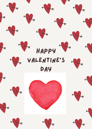 Happy Valentine's Day Card: Hearts