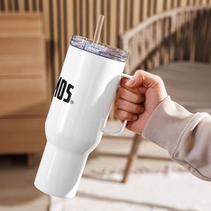 White Thermos Tumbler Mug