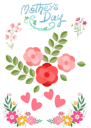 Happy Mother's Day Card: Floral Mother's Day Design