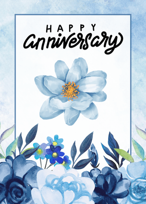 Happy Anniversary Card: Florals &amp; Flowers