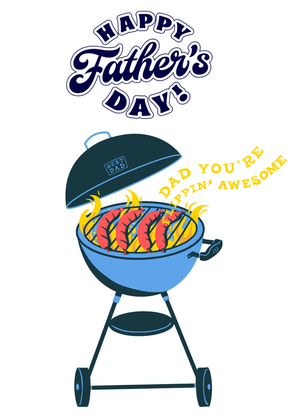 Happy Father's Day Card: Father's Day Barbecue Celebration