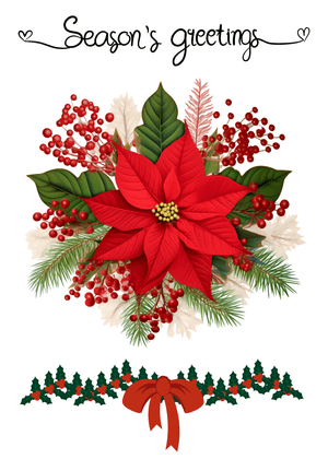 Season's Greetings Card: Festive Seasonal Greeting Card