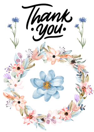 Thank You Card: Flowers &amp; Floral
