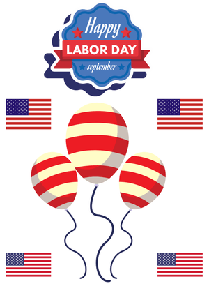 Happy Labor Day Card: Labor Day Celebration Design