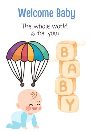 Welcome Baby Card: Welcome Baby Celebration
