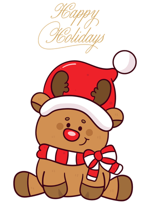 Happy Holidays Card: Holiday Stocking with Candy