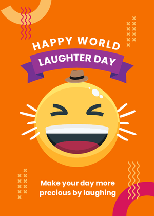 Happy World Laughter Day Card: World Laughter Day Celebration