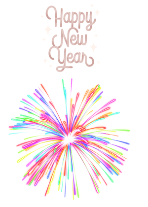 Happy New Year Card: New Year Champagne Celebration