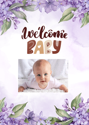 Welcome Baby Card: Baby Toddler