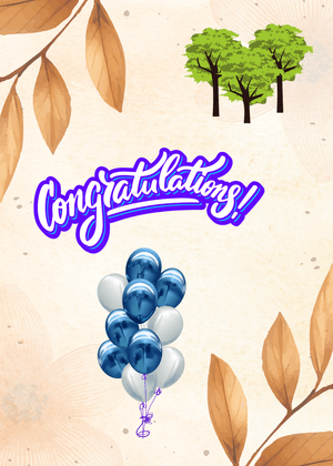 Congratulations Greeting Card: Festive Congratulations with Balloons