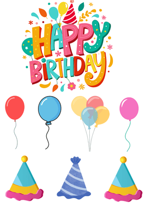 Happy Birthday Greeting Card: Colorful Birthday Celebration