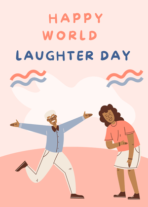 Happy World Laughter Day Card: Happy World Laughter Day Celebration