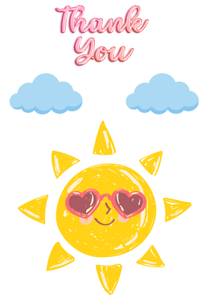 Thank You Card: Sunny Thank You Card