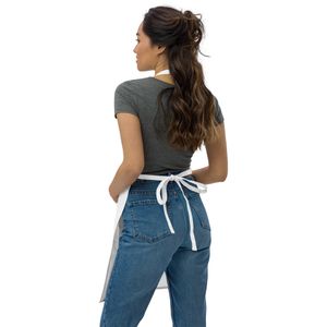 Embroidered Apron with Floral Design