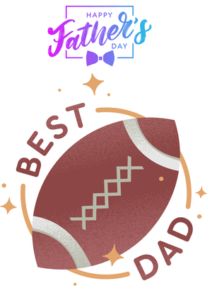 Happy Father's Day Card: Football