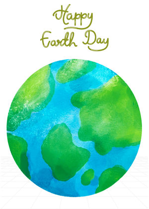 Happy Earth Day Card: Earth Day Celebration Globe