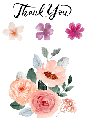Thank You Card: Flowers &amp; Floral