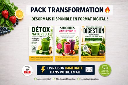 🔥 OFFRE POPULAIRE Pack Transformation VitalFlow 3 guides pour transformer votre corps naturellement