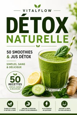 VitalFlow – Le Guide Ultime des Smoothies Détox 50 Recettes • Plans Détox 7, 14 &amp; 21 Jours • 